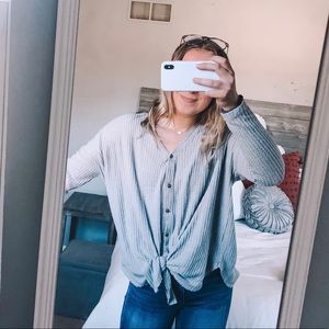 Grey Button Up Shirt